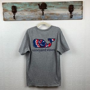 Vineyard Vines Tie Dye T Shirt Medium Gray Blue Short Sleeve Mens A74